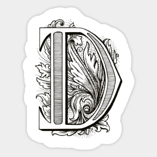 Monogram D Sticker